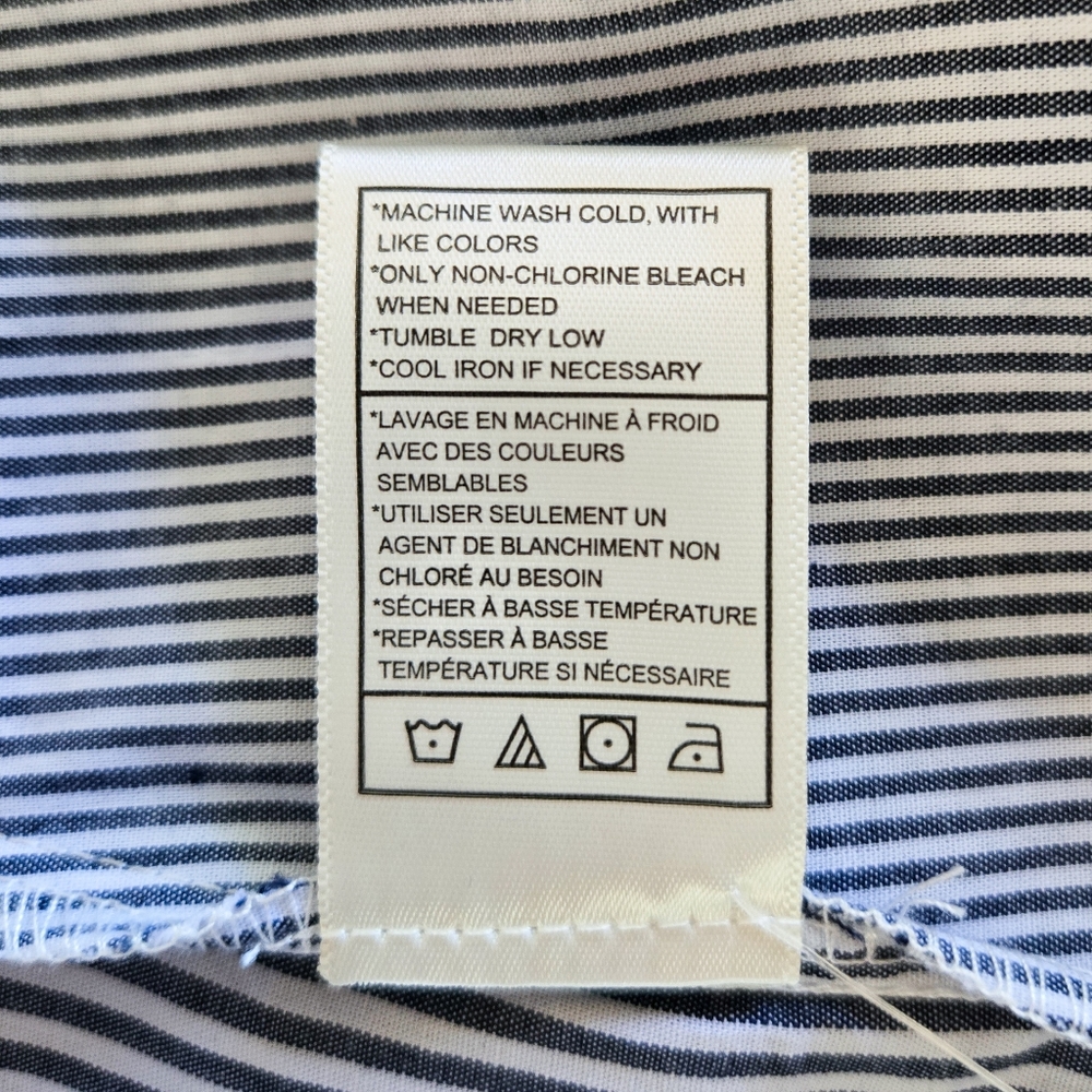 🦋LAST🦋 NWT Steve Madden Godet Striped Shirtdress, Marine - Picture 7 of 8